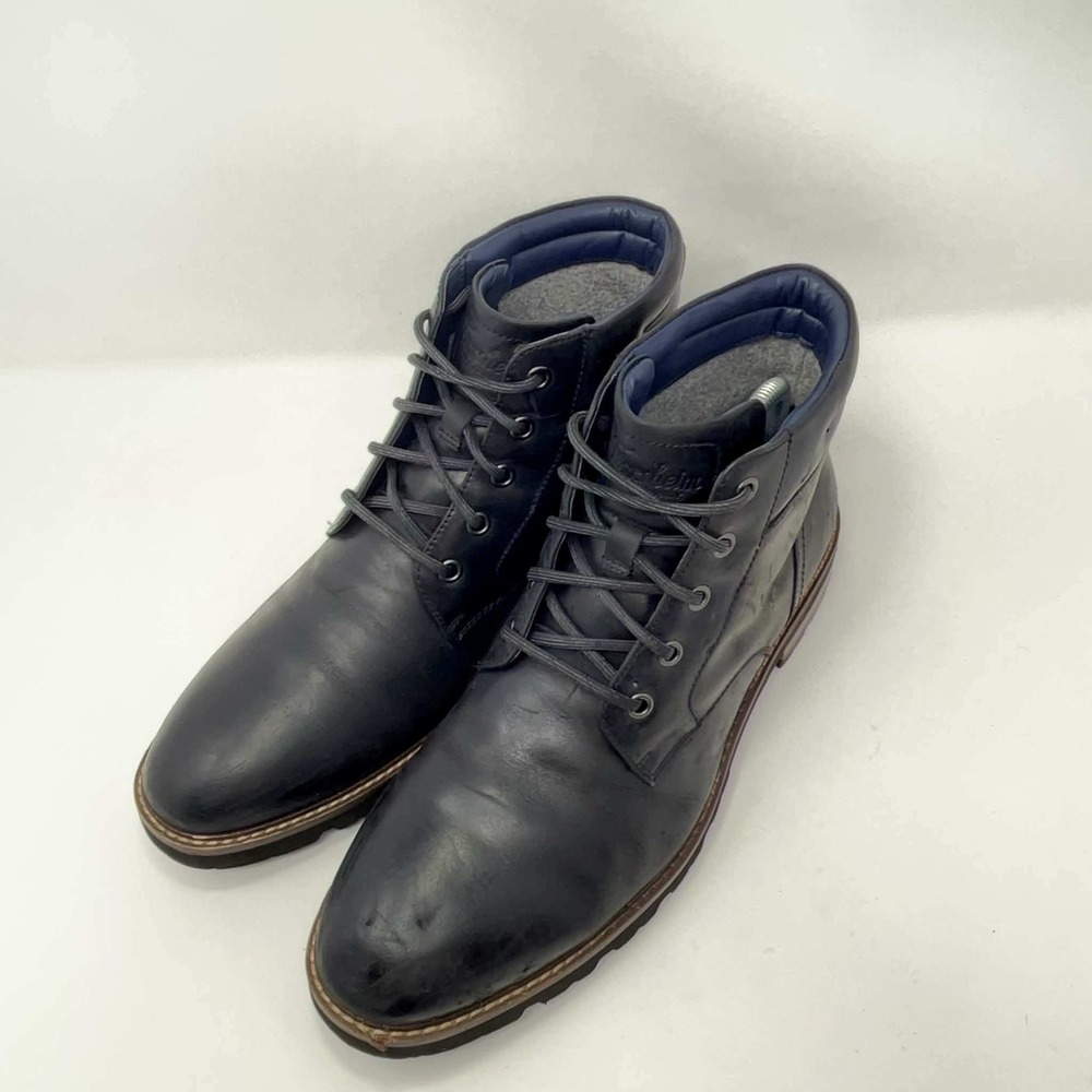 Florsheim Renegade Leather Chukka Boots Men's 10.5 Black Lace Up Lug Sole